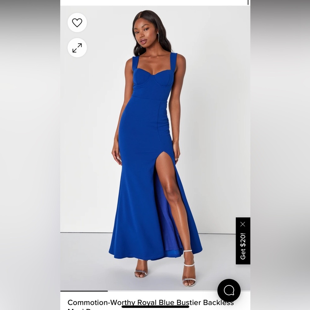 Royal blue formal dress, NWT size small